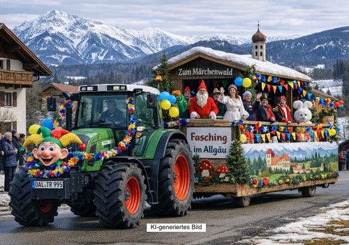 Fahrzeuge und Wägen bei Faschingsumzügen oder anderen Brauchtumsveranstaltungen