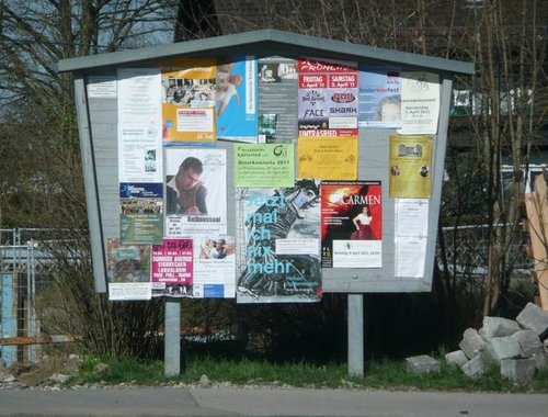 Bewerbung – insbesondere durch Plakate