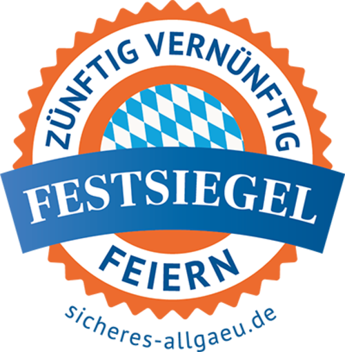 Festsiegel „zünftig vernünftig feiern“